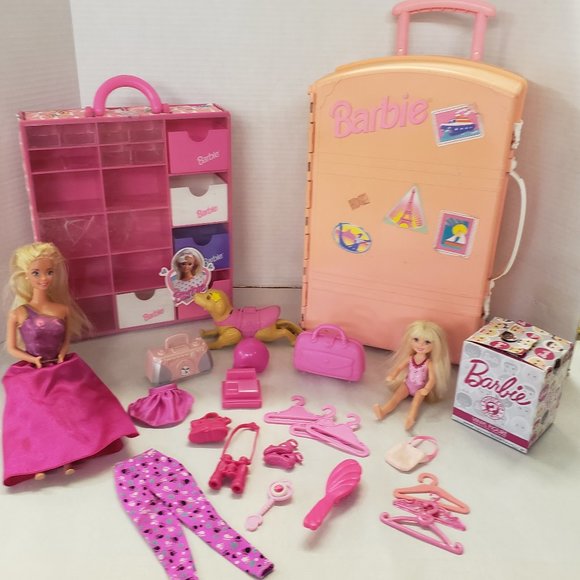 Valise De Voyage Barbie Travelin' House – Mattel 1995 – Incomplète Vintage
